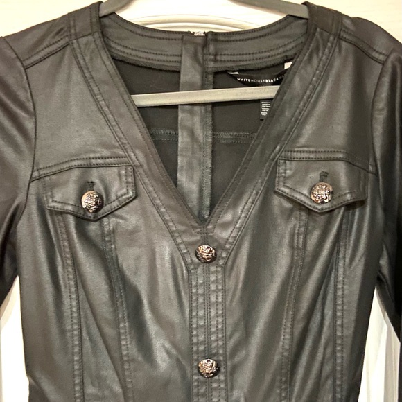 White House Black Market Coated Denim Dress - Picture 5 of 10